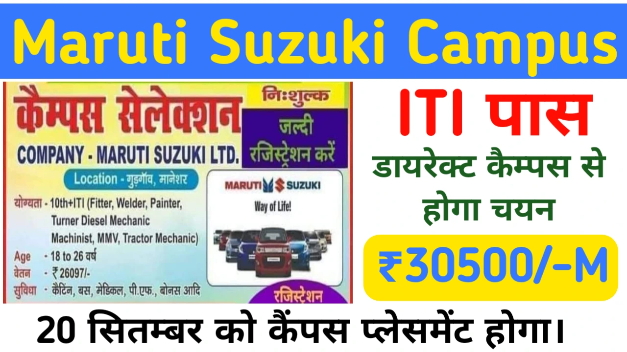 Maruti Suzuki Off ITI Campus 2024